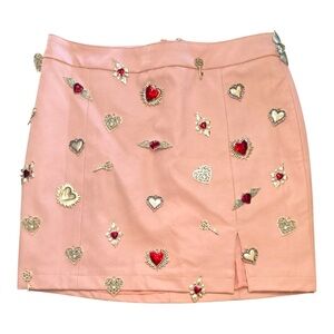 NWT Sugar Thrillz/Dolls Kill Cupid's Arrow Charm Mini Skirt Small